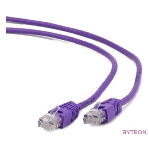 Gembird RJ45 CAT5e UTP M,M adatkábel 1m lila
