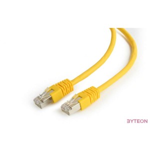 Gembird RJ45 CAT6 UTP M,M adatkábel 0.25m sárga
