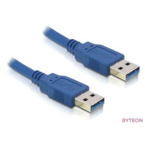 Delock USB 3.0 A M,M adatkábel 3m kék