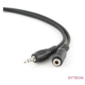 Gembird Jack stereo 3,5mm M,F audio kábel hosszabbító 1.5m fekete