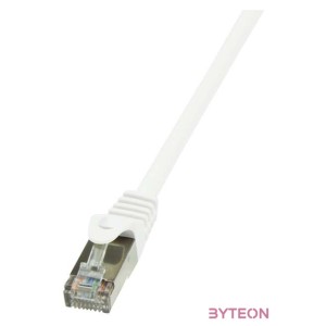 LogiLink RJ45 CAT6 F,UTP M,M adatkábel 5m AWG26 fehér