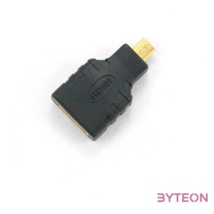 Gembird HDMI micro D - HDMI M,F adapter fekete