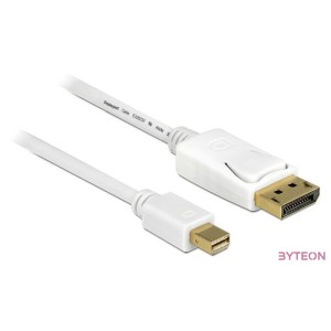 Delock Displayport mini - Displayport M,M video jelkábel 5m fehér