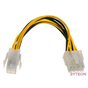 Akyga Power 4pin - Power 8pin EPS M,F adapter 1m