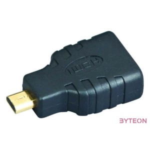 Gembird HDMI micro D - HDMI M,F adapter fekete