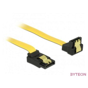 Delock SATA 3 F,F adatkábel 0.3m fel,le sárga