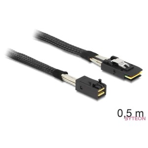 Delock SAS mini SFF-8643 - SAS mini SFF-8087 M,M adatkábel 0.5m fekete