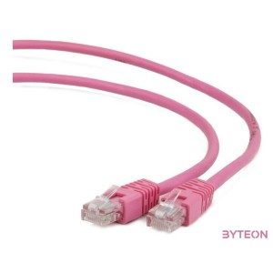 Gembird RJ45 CAT5e UTP M,M adatkábel 2m rózsaszín