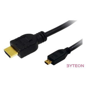 LogiLink HDMI - HDMI micro D M,M video jelkábel 1.5m fekete