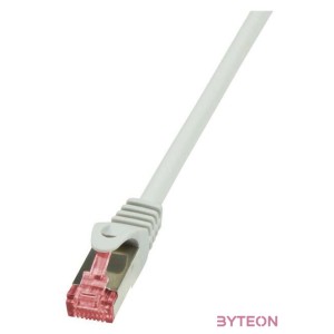 LogiLink RJ45 CAT6 SFTP M,M adatkábel 1m AWG27 szürke