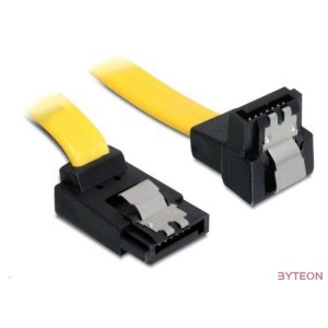 Delock SATA 3 F,F adatkábel 0.3m fel,le sárga