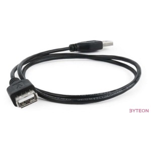 Gembird USB A M,F adatkábel hosszabbító 0.75m fekete