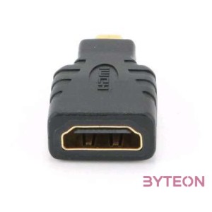 Gembird HDMI micro D - HDMI M,F adapter fekete