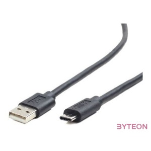 Gembird USB C - USB A M,M adatkábel 1m fekete