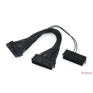Gembird ATX 24pin F,M tápkábel 0.3m PSU switch