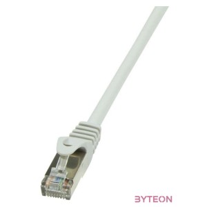 LogiLink RJ45 CAT6 F,UTP M,M adatkábel 1m AWG26 szürke