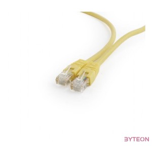 Gembird RJ45 CAT6 UTP M,M adatkábel 0.25m sárga