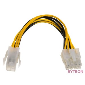 Akyga Power 4pin - Power 8pin EPS M,F adapter 1m