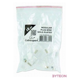 Gembird RJ45 CAT6 UTP csatlakozó dugó 8P8C 10db