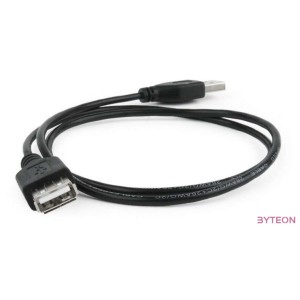 Gembird USB A M,F adatkábel hosszabbító 0.75m fekete