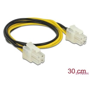 Delock Power 4pin M,M tápkábel 0.3m