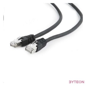 Gembird RJ45 CAT6A FTP M,M adatkábel 3m fekete LSZH