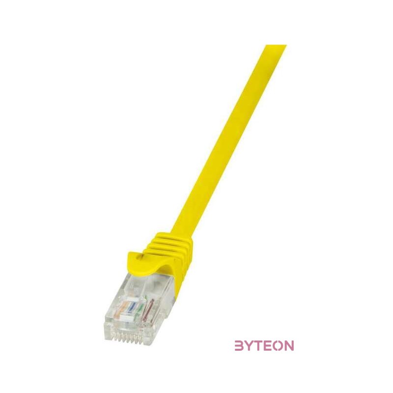 LogiLink RJ45 CAT6 UTP M,M adatkábel 1m AWG24 sárga