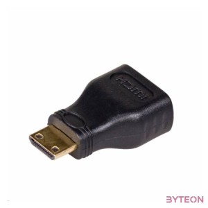 Akyga AK-AD-04 HDMI mini C - HDMI M,F adapter fekete