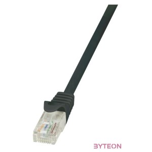 LogiLink RJ45 CAT5e UTP M,M adatkábel 2m AWG26 fekete