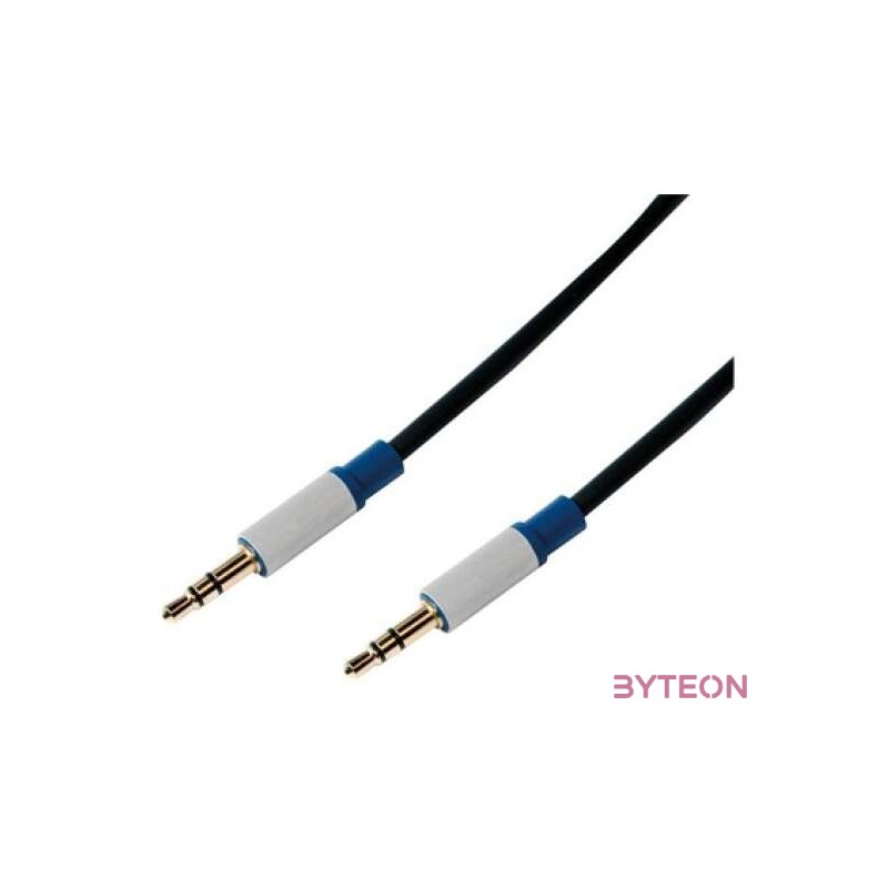 LOGILINK - Premium Audio Cable, 3.5 mm Male to 3.5 mm Male, 1.5m
