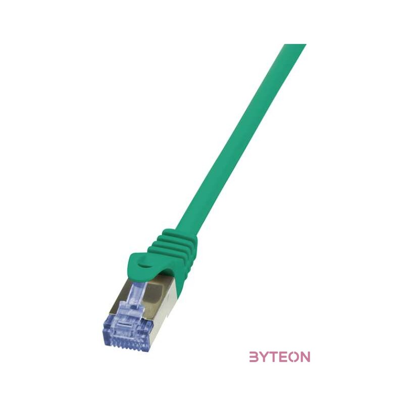 LogiLink RJ45 CAT6A S,FTP M,M adatkábel 0.25m AWG26 zöld