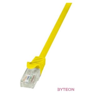 LogiLink RJ45 CAT6 UTP M,M adatkábel 0.5m AWG24 sárga
