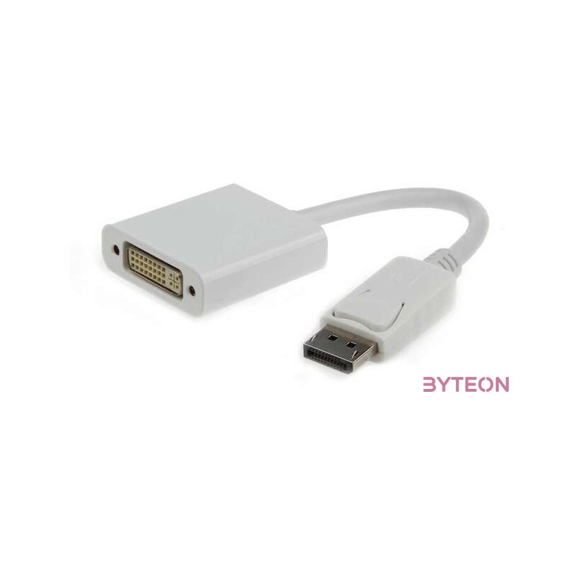 Gembird Displayport - DVI-I M,F adapter 0.1m fehér