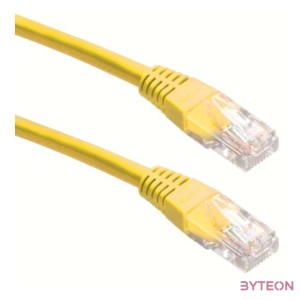 Gembird RJ45 CAT5e UTP M,M adatkábel 1m sárga