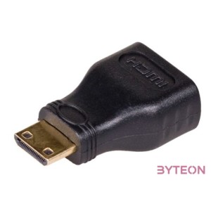 Akyga AK-AD-04 HDMI mini C - HDMI M,F adapter fekete