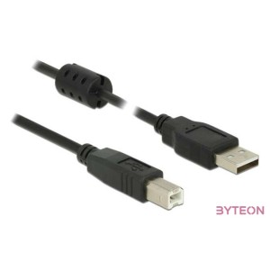 Delock USB 2.0 A - USB 2.0 B M,M adatkábel 3m fekete