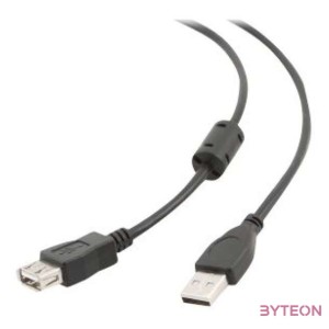 Gembird USB A M,F adatkábel 4.5m fekete