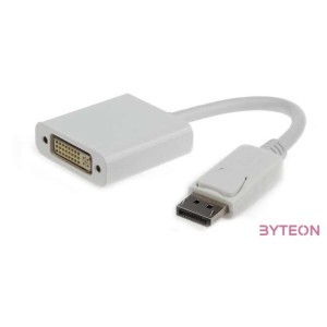 Gembird Displayport - DVI-I M,F adapter 0.1m fehér