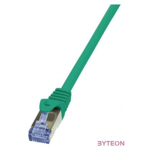 LogiLink RJ45 CAT6A S,FTP M,M adatkábel 0.25m AWG26 zöld