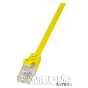 LogiLink RJ45 CAT6 UTP M,M adatkábel 0.5m AWG24 sárga