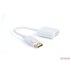 Gembird Displayport - DVI-I M,F adapter 0.1m fehér