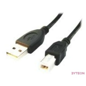 Gembird USB A - USB B M,M adatkábel 1.8m fekete
