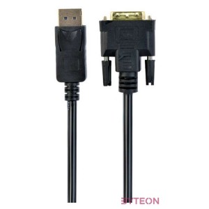 Gembird Displayport - DVI-D M,M video jelkábel 1.8m fekete