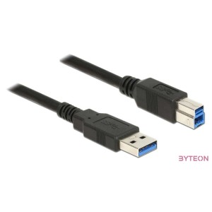 Delock USB 3.0 A - USB 3.0 B M,M adatkábel 5m fekete