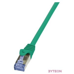 LogiLink RJ45 CAT6A S,FTP M,M adatkábel 0.25m AWG26 zöld