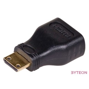 Akyga AK-AD-04 HDMI mini C - HDMI M,F adapter fekete