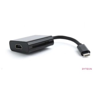 Gembird USB-C - HDMI M,F adapter 0.15m fekete
