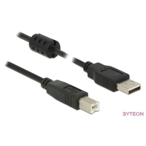 Delock USB 2.0 A - USB 2.0 B M,M adatkábel 3m fekete