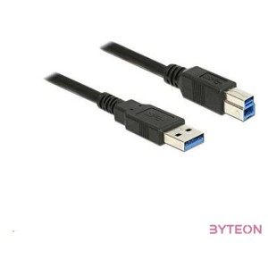 Delock USB 3.0 A - USB 3.0 B M,M adatkábel 5m fekete