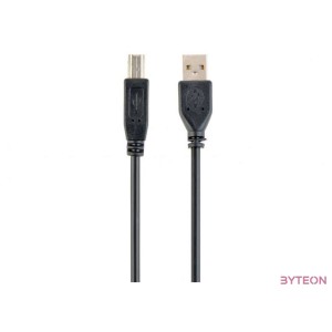 Gembird USB A - USB B M,M adatkábel 1.8m fekete